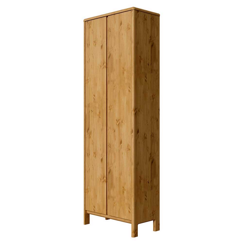 Garderobenprogramm Lemcon aus Kiefer Massivholz in modernem Design (dreiteilig)