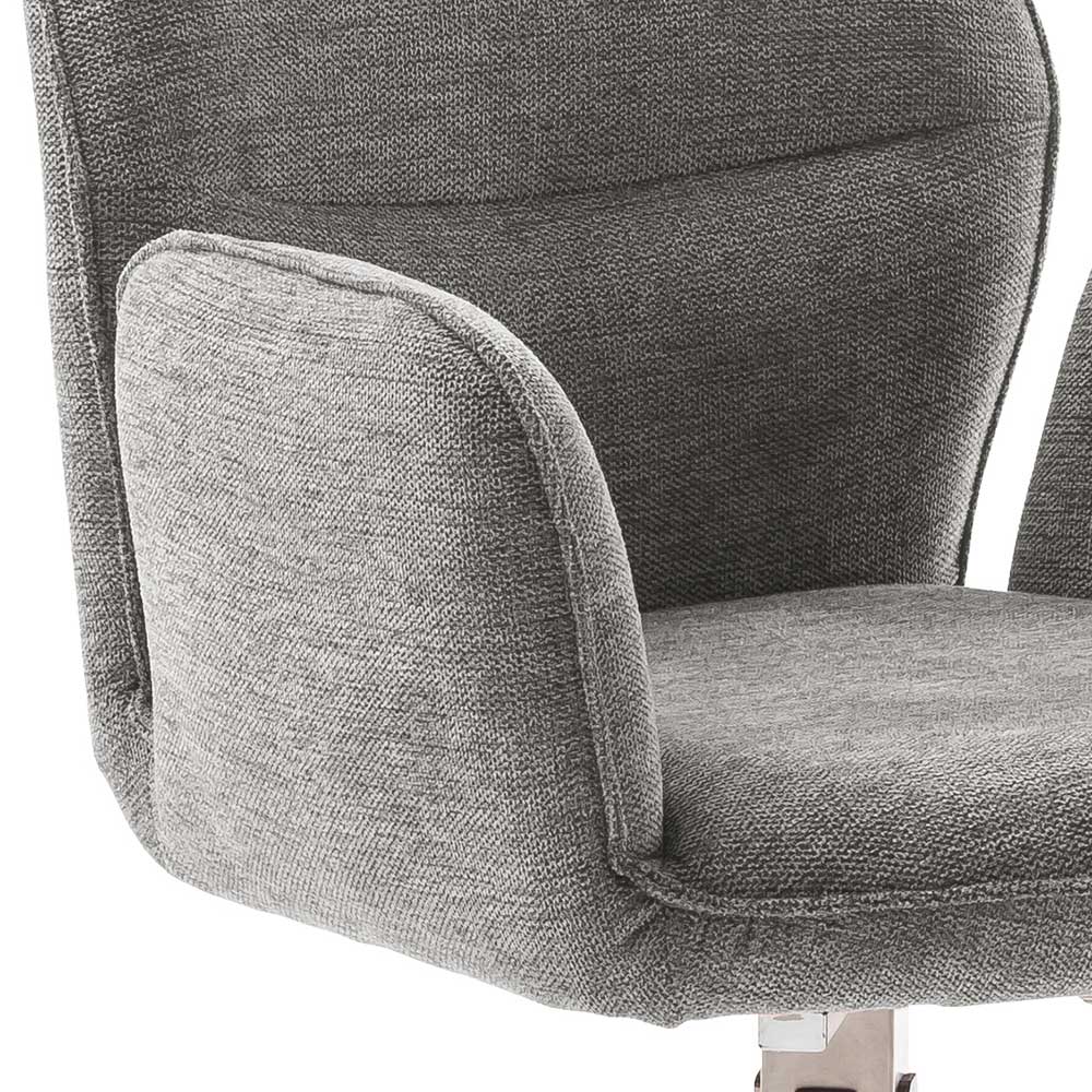 Drehbare Esstisch Stühle Lulzima mit Armlehnen 50 cm Sitzhöhe (2er Set)
