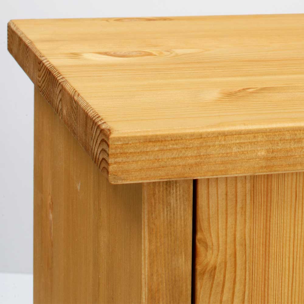 Landhausstil Massivholz Sideboard Arcuja aus Kiefer geölt 3 türig