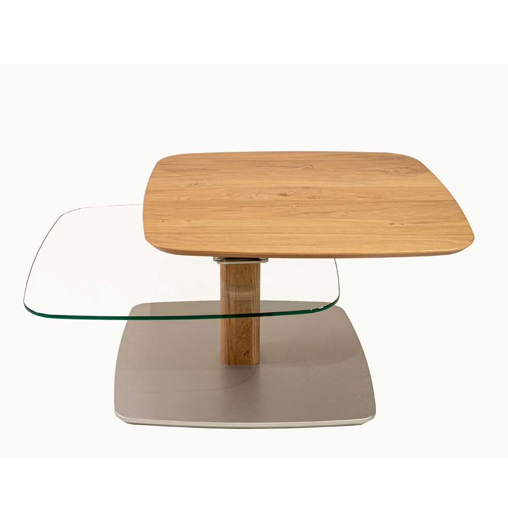 Designercouchtisch Muldivian höhenverstellbar mit schwenkbarer Tischplatte
