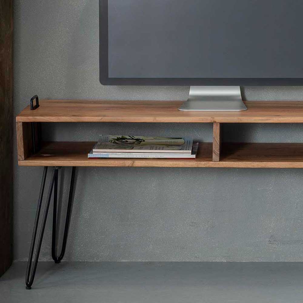 TV Tisch Yuto aus Akazie Massivholz 110 cm breit