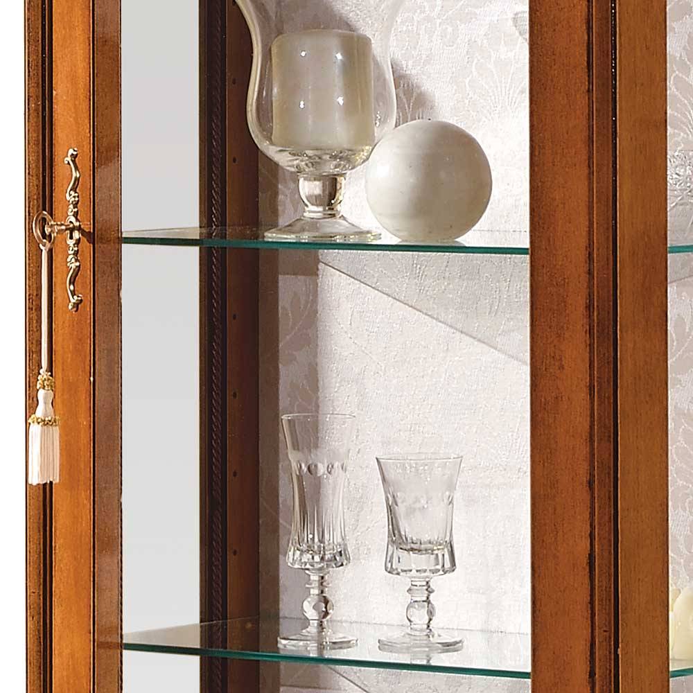Esszimmer Vitrinenschrank Maggio in italienischem Stil 175 cm hoch