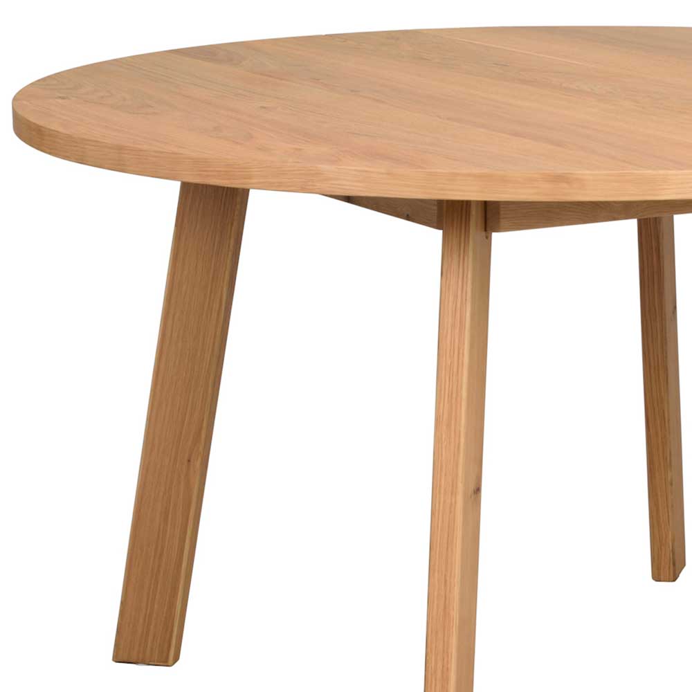 Moderner Esszimmer Tisch Vicados aus Eiche teilmassiv 130 - 180 oder 230 cm