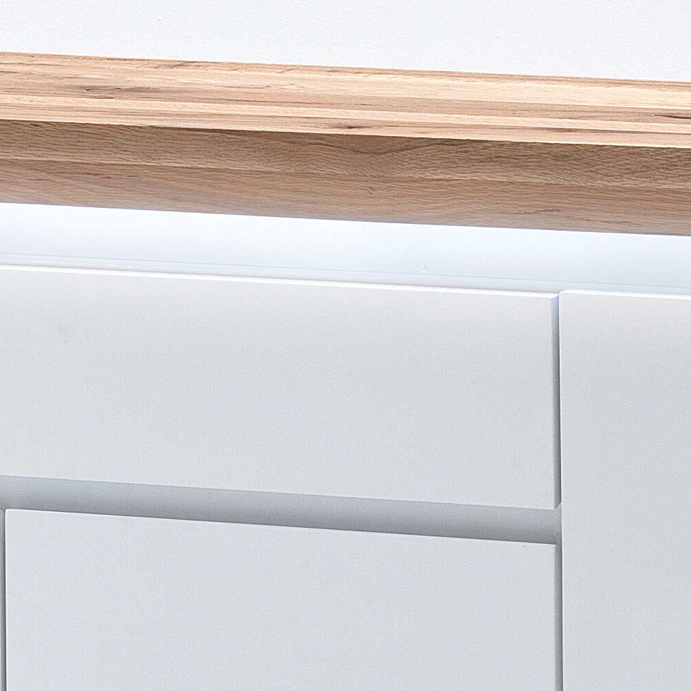 Esszimmer Sideboard Uminia in Weiß mit dimmbarer Beleuchtung