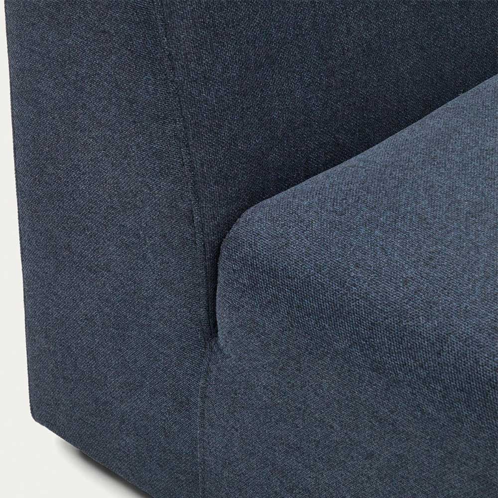 Modul Sofa 150 cm breit Badryca in Dunkelblau aus Webstoff