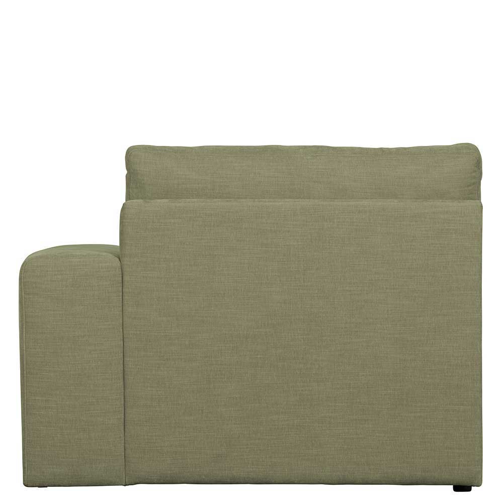 Zweisitzer Couch Karyon - modernes Modulsofa in Graugrün