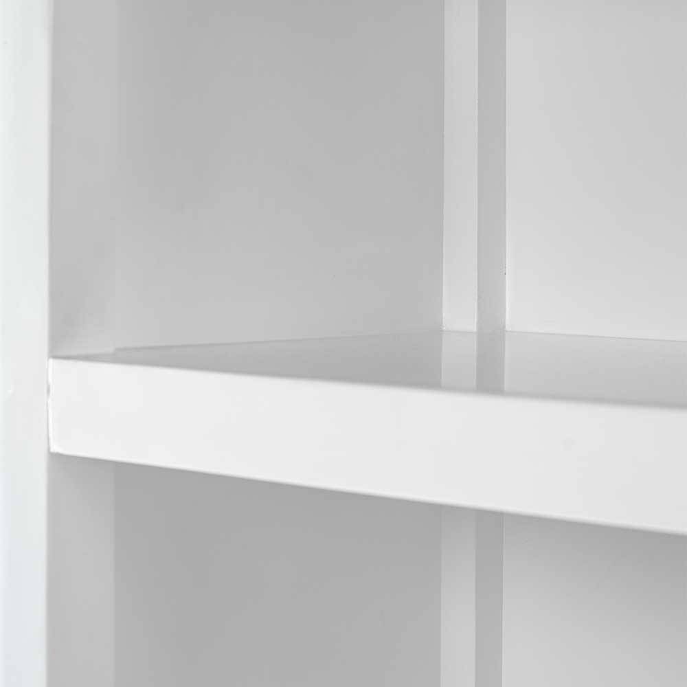 Landhausstil Bücher Regal Montea in Weiß 125 cm breit
