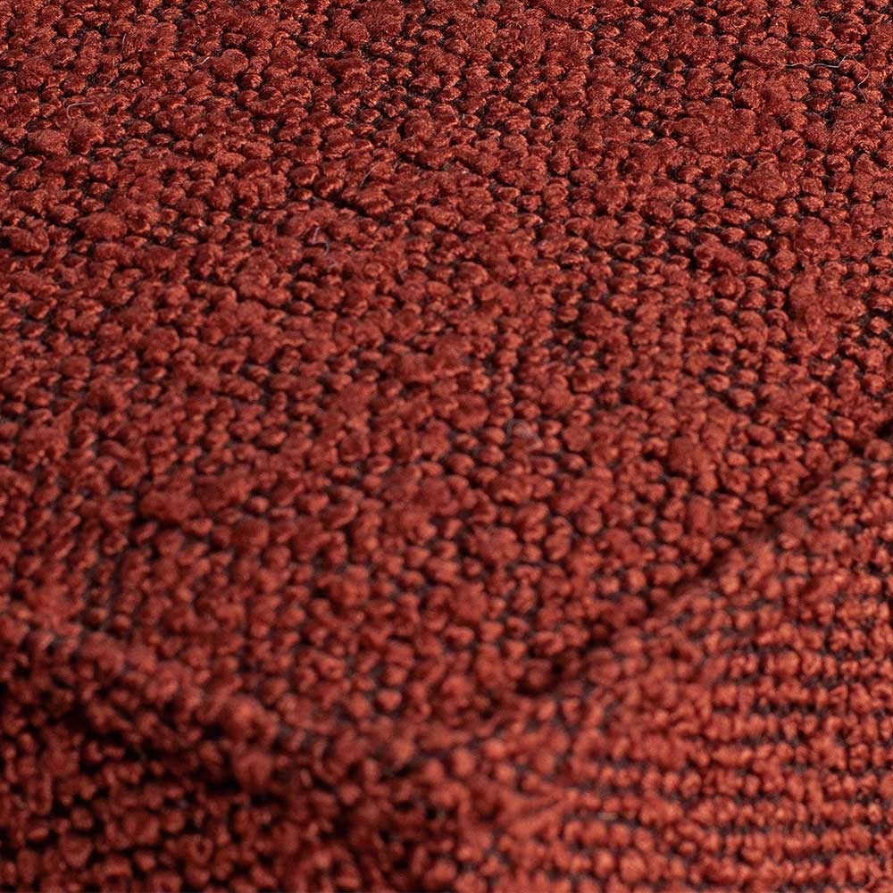 Boucle Stoff Sofa Valuta in Kastanienfarben 230 cm breit