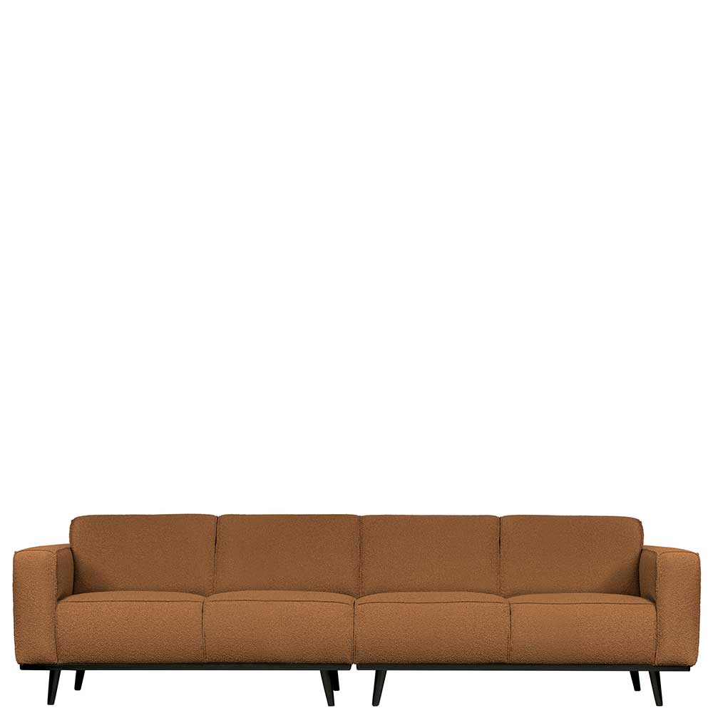 Couch Pierre in Bernsteinfarben mit Federkern