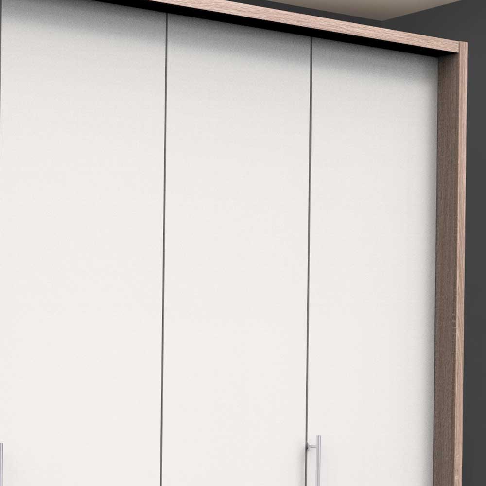 Schlafzimmerkleiderschrank Lolyana mit sechs Schubladen in modernem Design