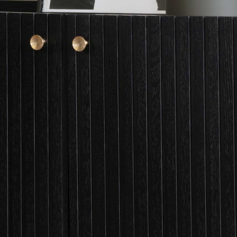Hochwertiges Sideboard Shian in Schwarz mit Soft Close Türen