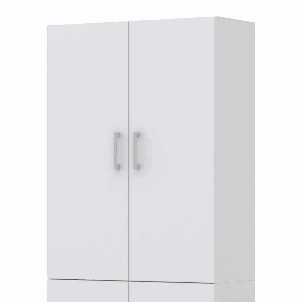 Büroschrank Rovigo in Weiß 4 türig 80 cm breit