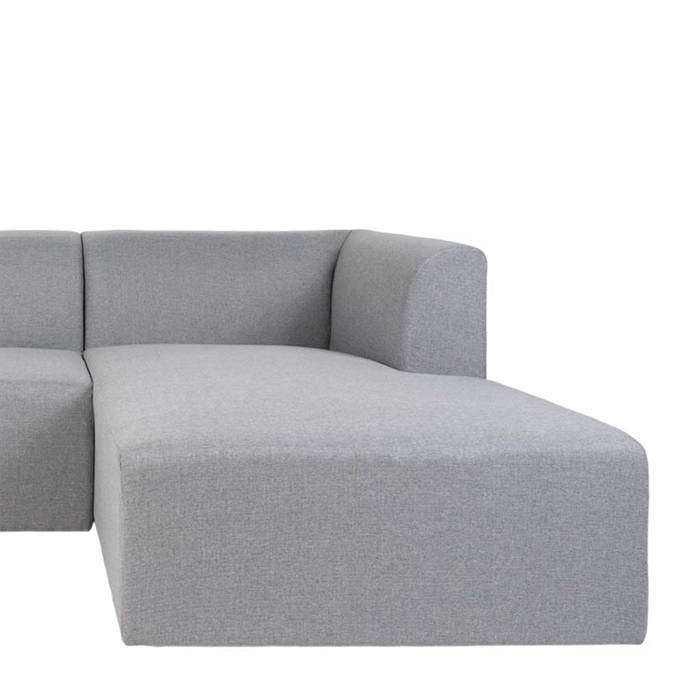 Premium Sofa Eckgarnitur Luan im Skandi Design aus Webstoff