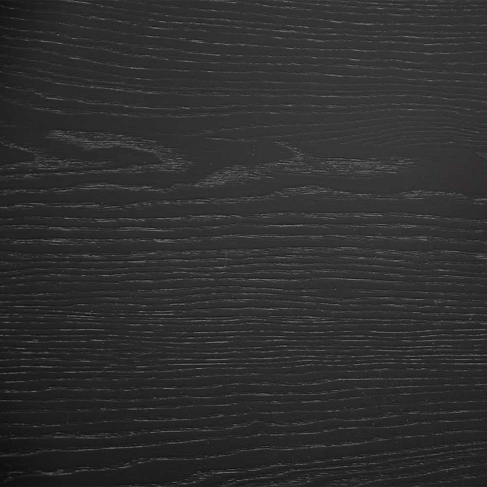 Esstisch Lusian in Schwarz aus Esche Massivholz und Metall