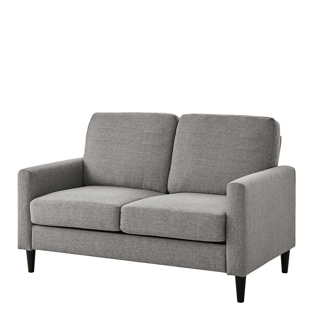 Modernes Zweier Sofa Jakimo in Grau mit 125 cm Sitzbreite