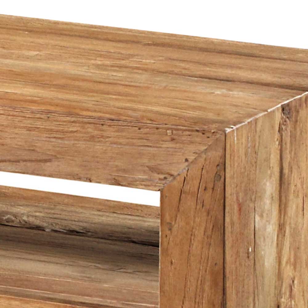 Massivholz Lowboard Racadia aus Teak 240 cm breit