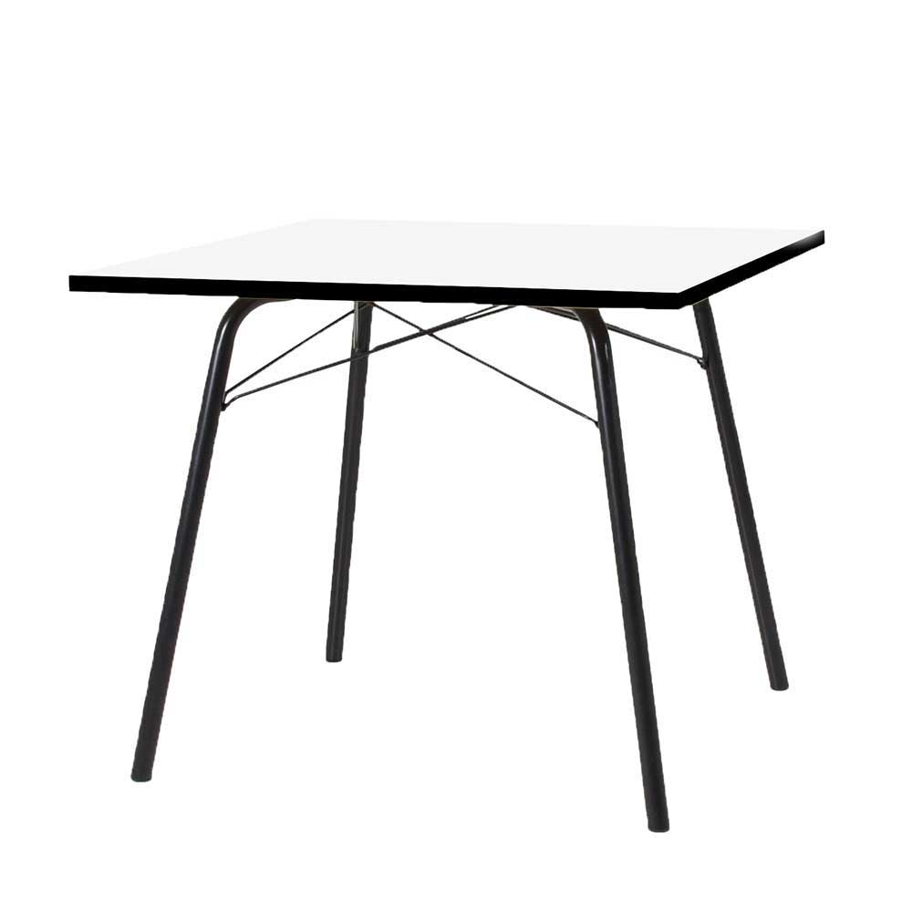 Tisch Zeremonia in Schwarz und Weiß 90 cm breit