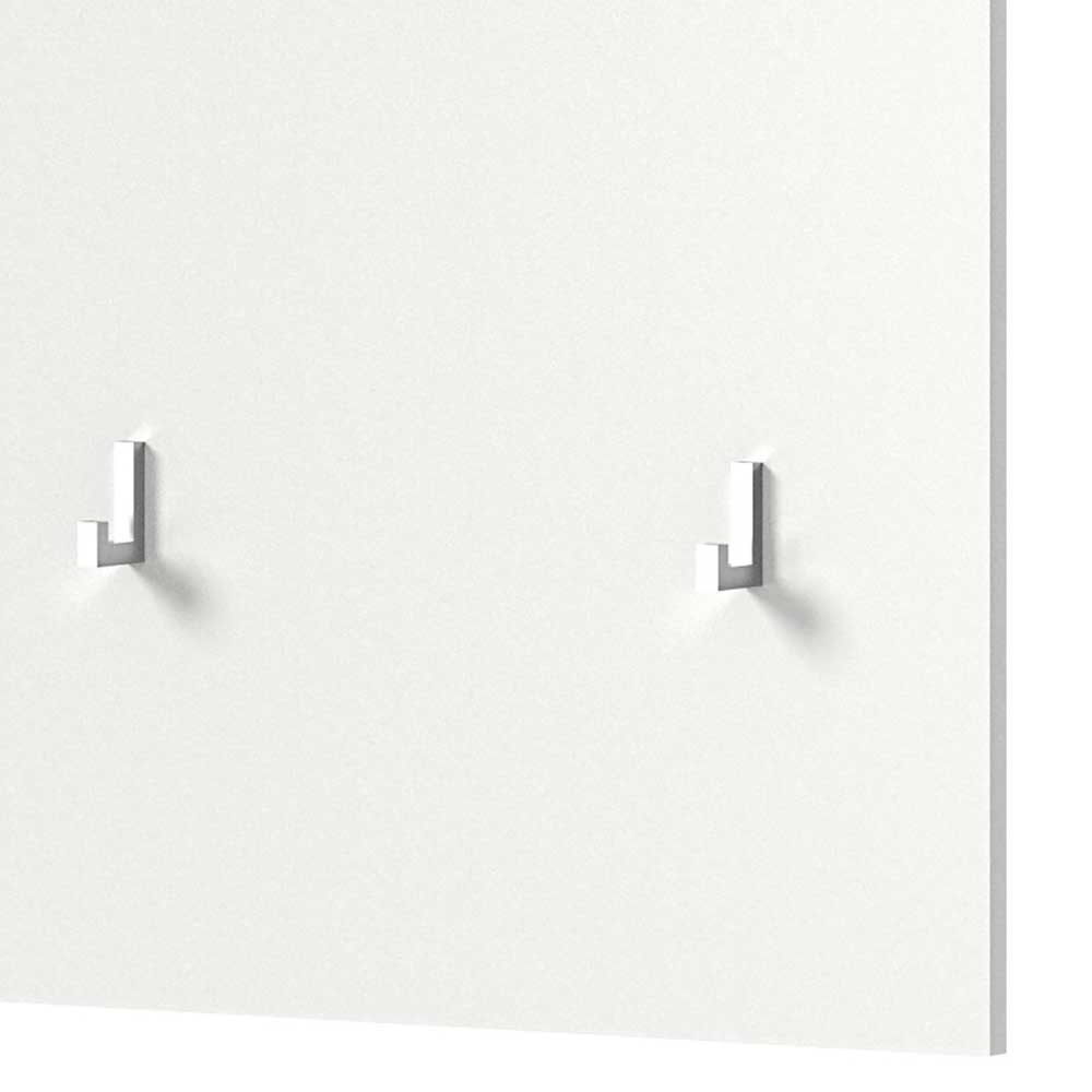 Garderobenpaneel Ampiano in Weiß 114 cm hoch - 55 cm breit