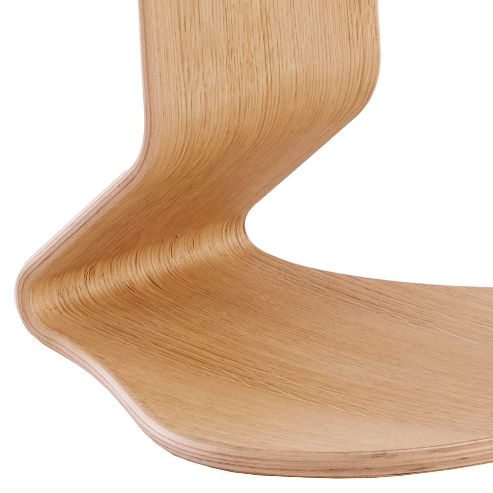 Sitzhocker Lavenzia mit Gestell in C Form aus Buche Schichtholz