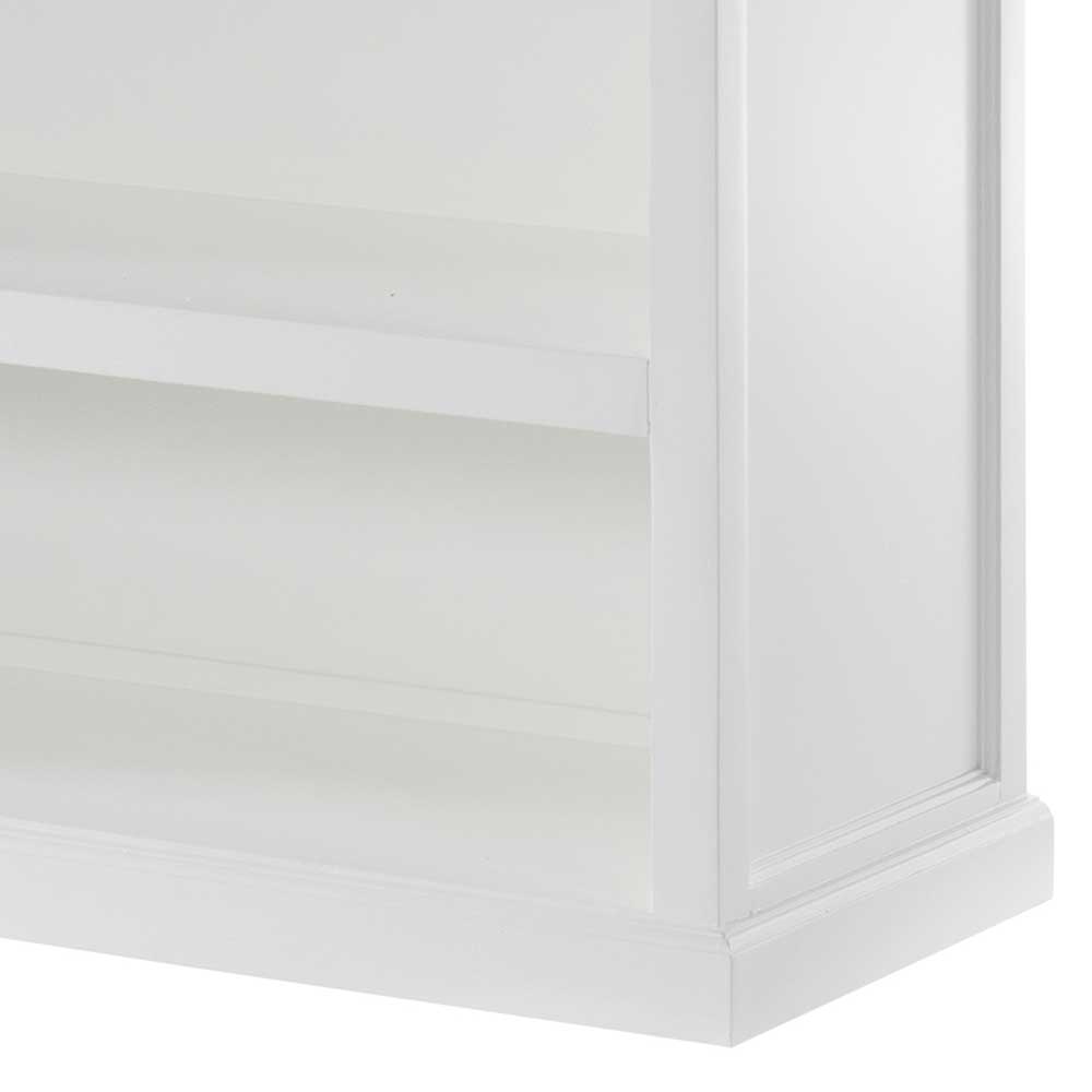 Landhausstil Bücher Regal Montea in Weiß 125 cm breit