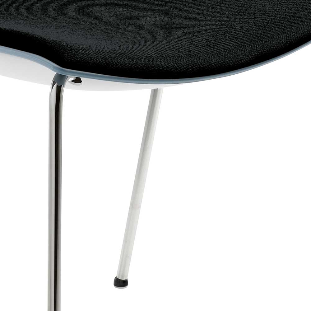 Kunststoff Stuhl Sialom in Blaugrau und Anthrazit Made in Germany