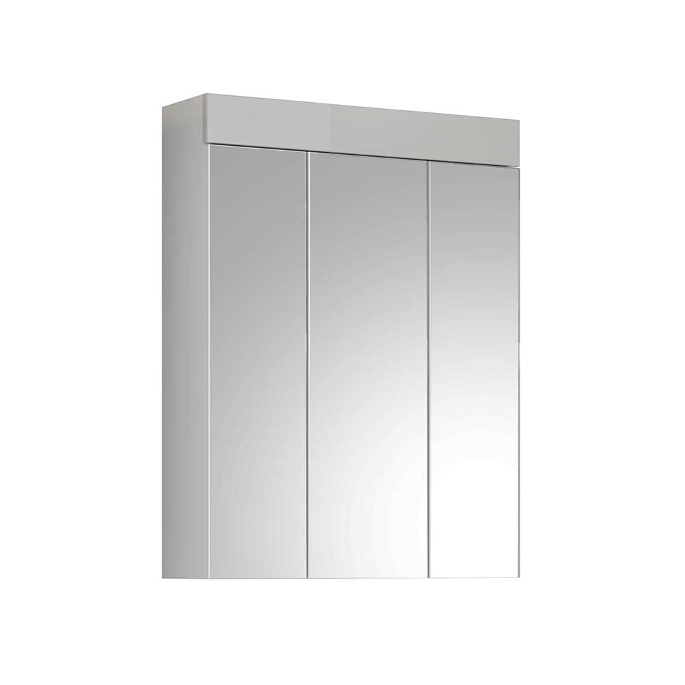 Badmöbelset modern Zitalian in Weiß mit Spiegelschrank (vierteilig)
