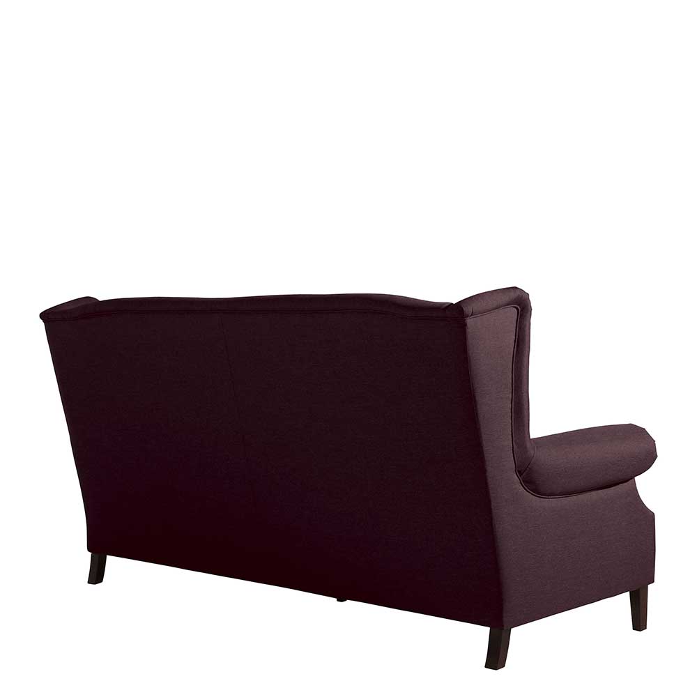 Couch Landhaus Vintage Verdena in Bordeaux 234 cm breit