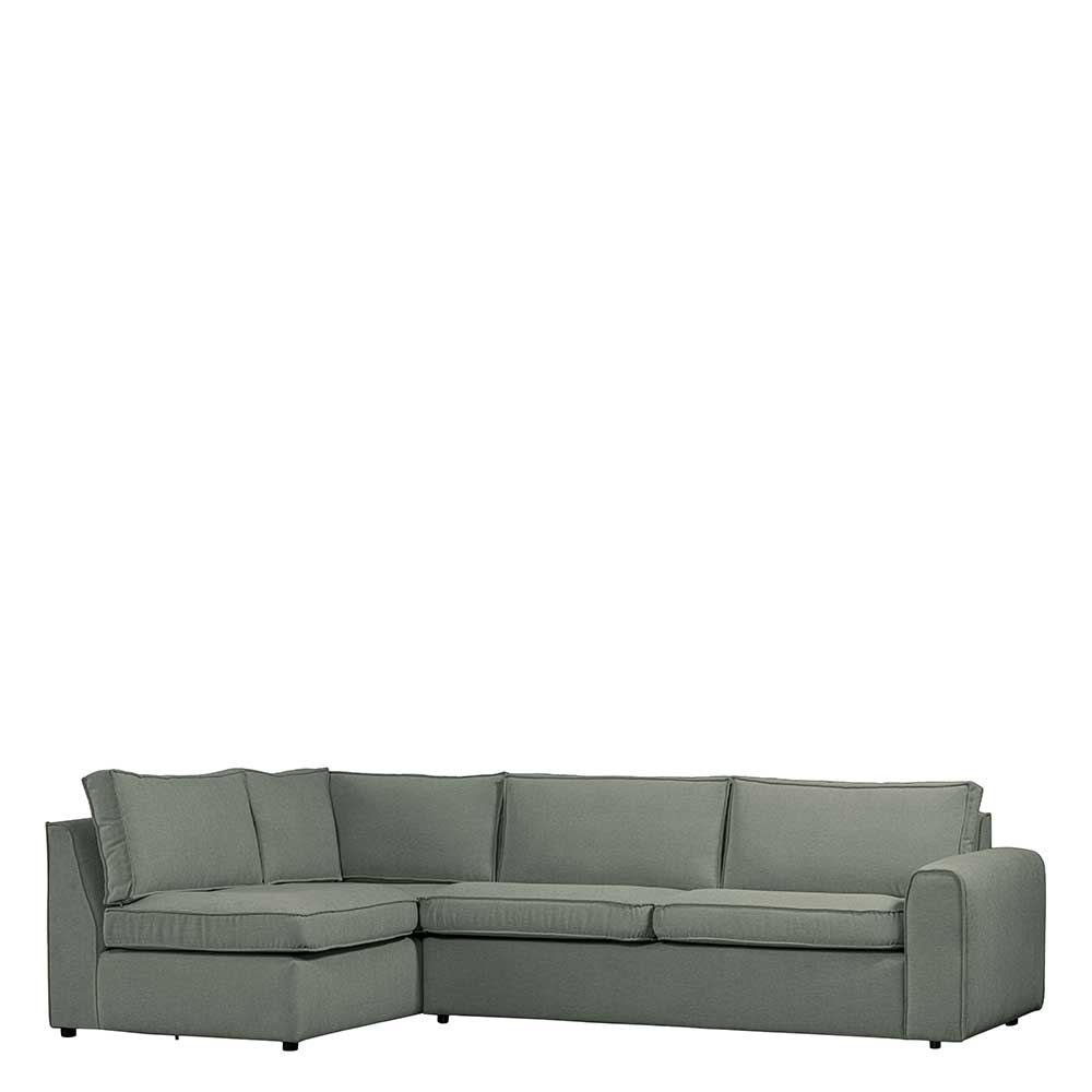 Hellblaues L Sofa Lalays in modernem Design mit drei Sitzplätzen