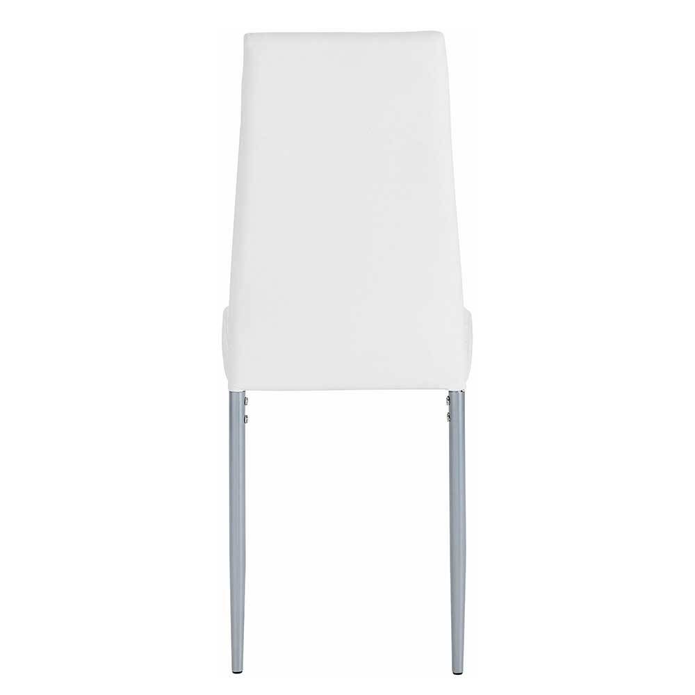 Hochlehner Stühle Notomo in Weiß mit Gestell aus Metall (Set)