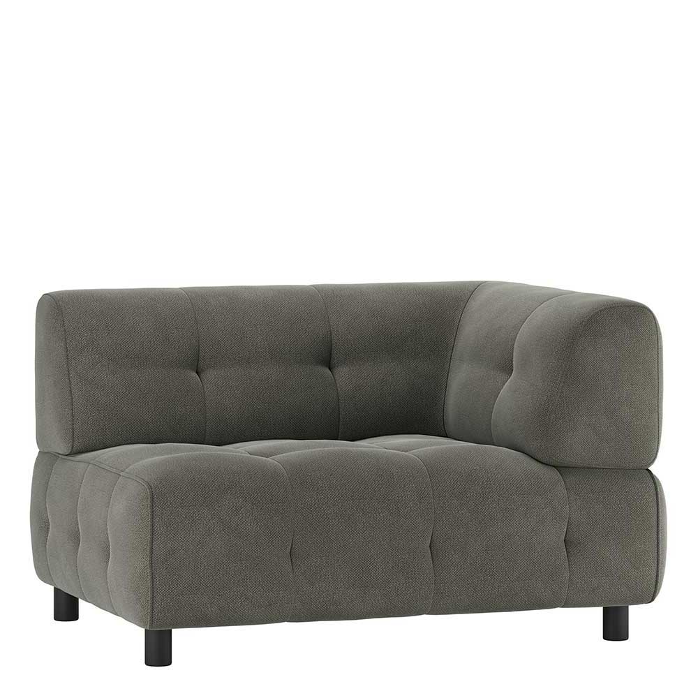 Sofa-Element rechts Luoton in Blassgrün Webstoff 122 cm breit