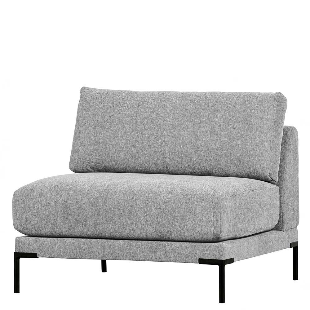 Modulare Couch Kahilke in Hellgrau mit fünf Sitzplätzen (fünfteilig)