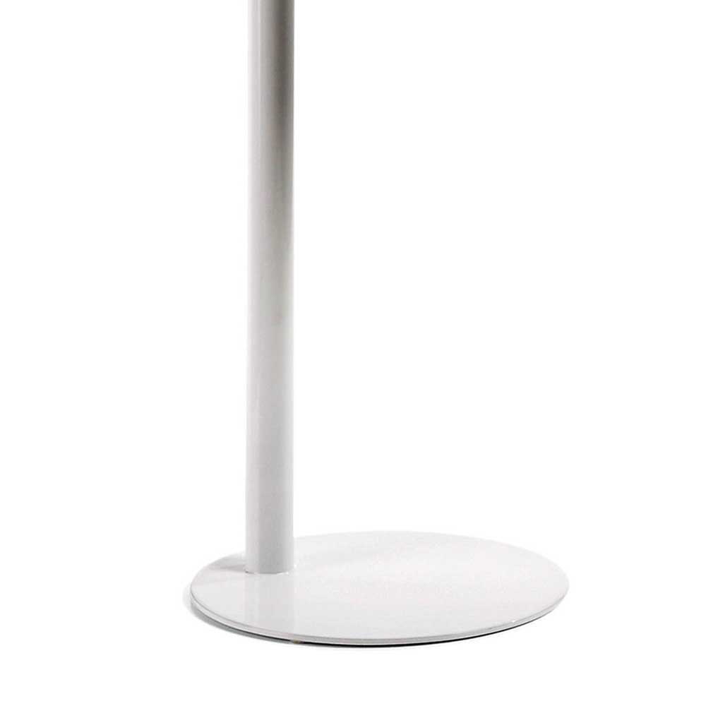 Weiße Tischleuchte Prismo aus Metall 54 cm hoch