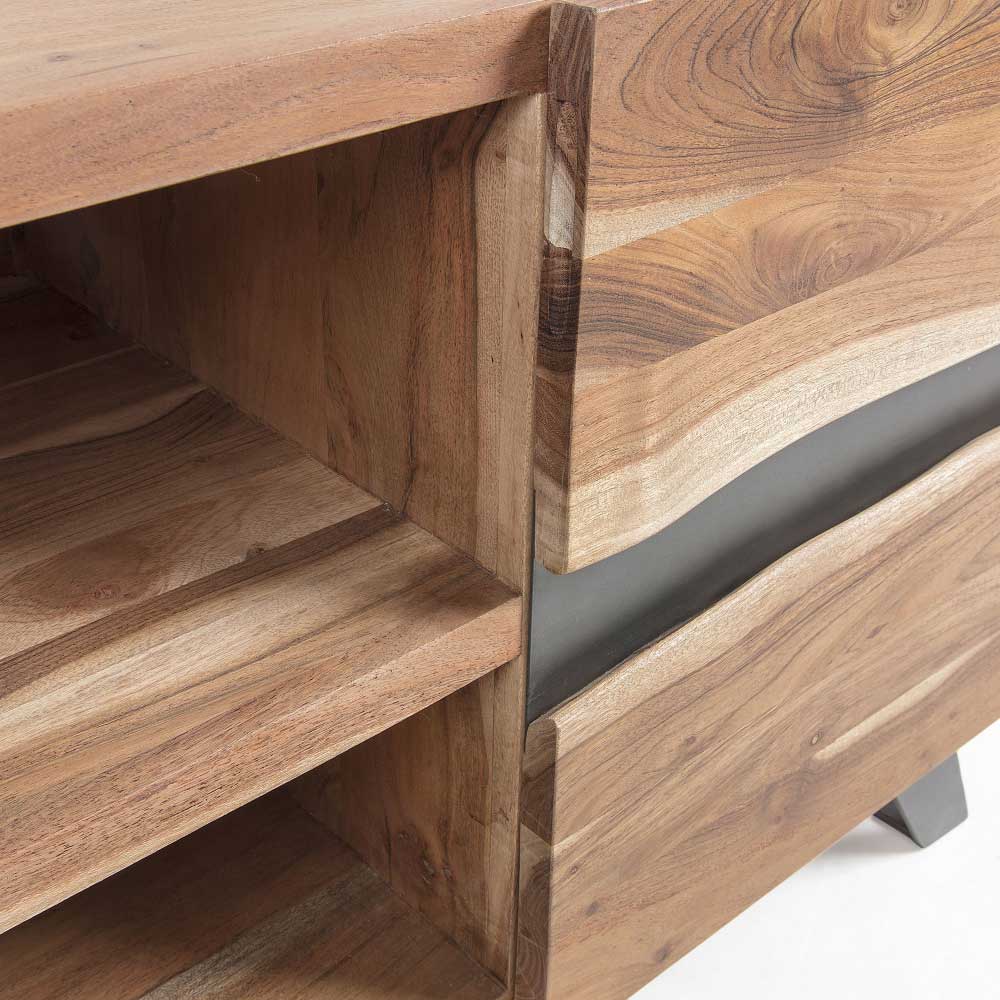 Design Lowboard Geraldo aus Akazie Massivholz 160 cm breit