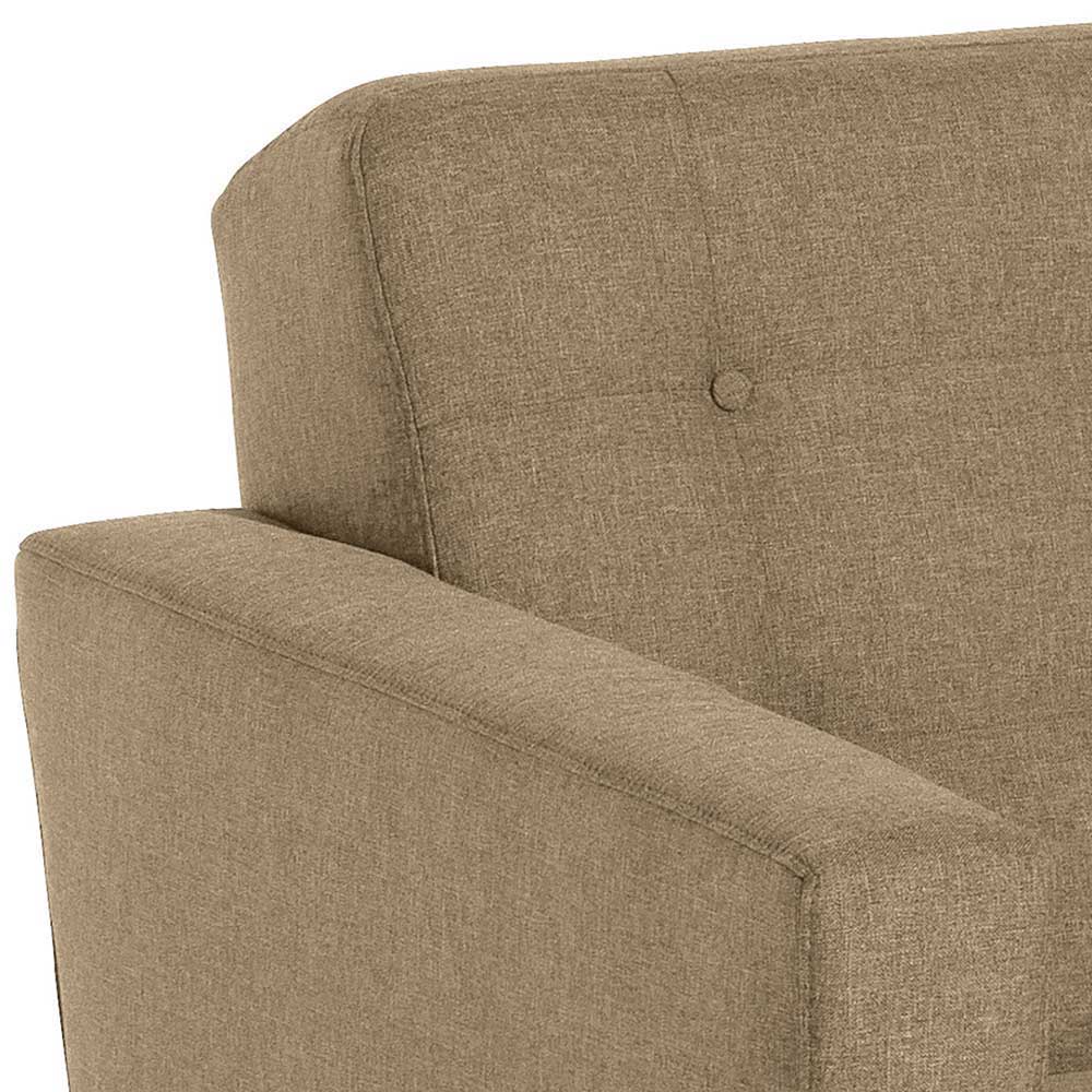 Funktions Sofa Feliz aus Flachgewebe mit Rücken Klappmechanik
