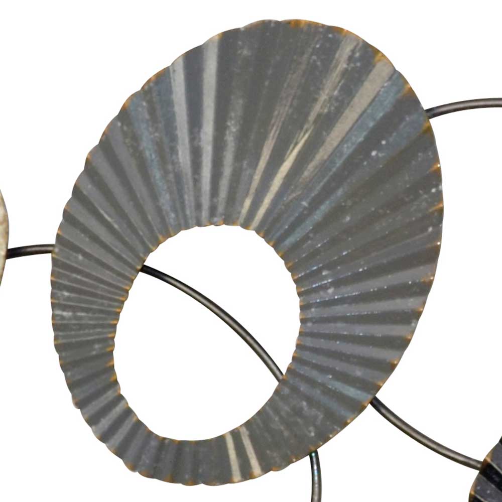 Wanddeko Metall Bai mehrfarbig und 121 cm breit