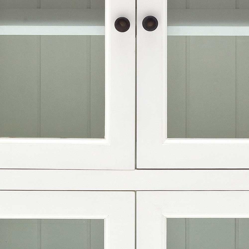 Esszimmer Vitrine Lacromas in Weiß im Landhaus Design