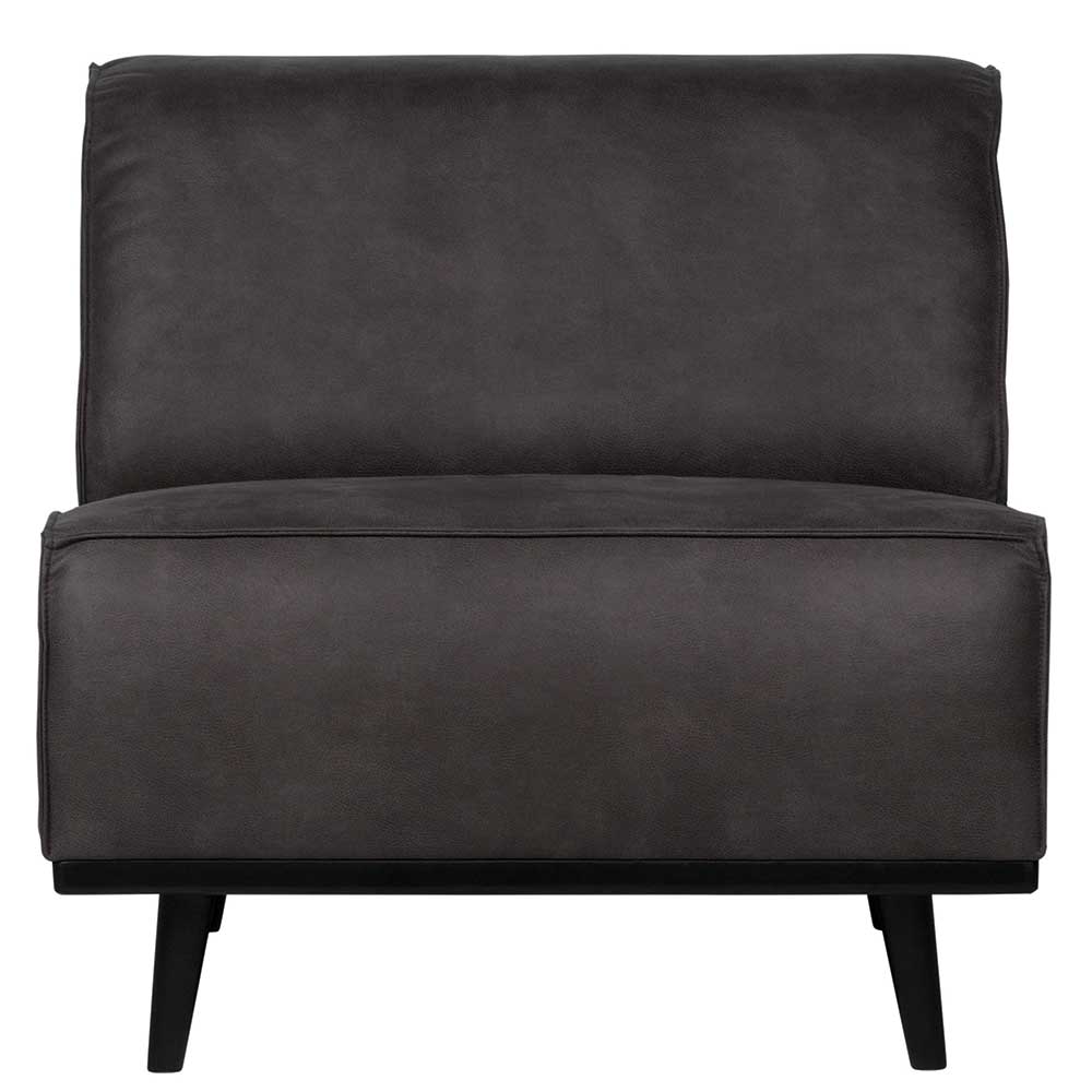1-Sitzer Couch Element Liner in Dunkelgrau mit 45 cm Sitzhöhe