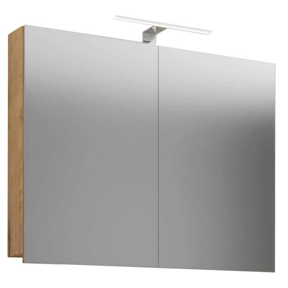 Badezimmer Spiegelschrank Enlino in modernem Design 12 cm tief