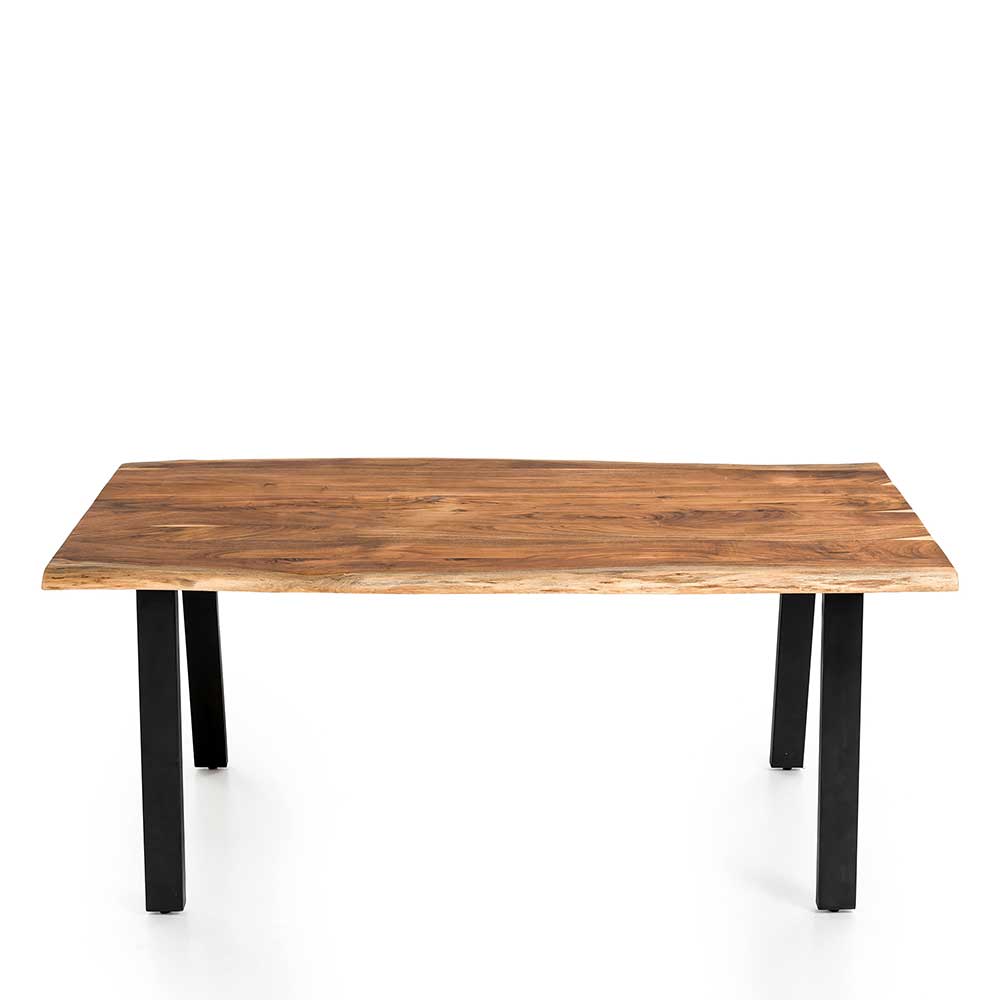 Tisch Esszimmer Ziaru aus Akazie Massivholz mit natürlicher Baumkante