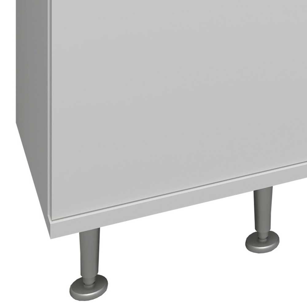 Kleiner Badschrank Osmin in Weiß mit einer Schublade und Tür