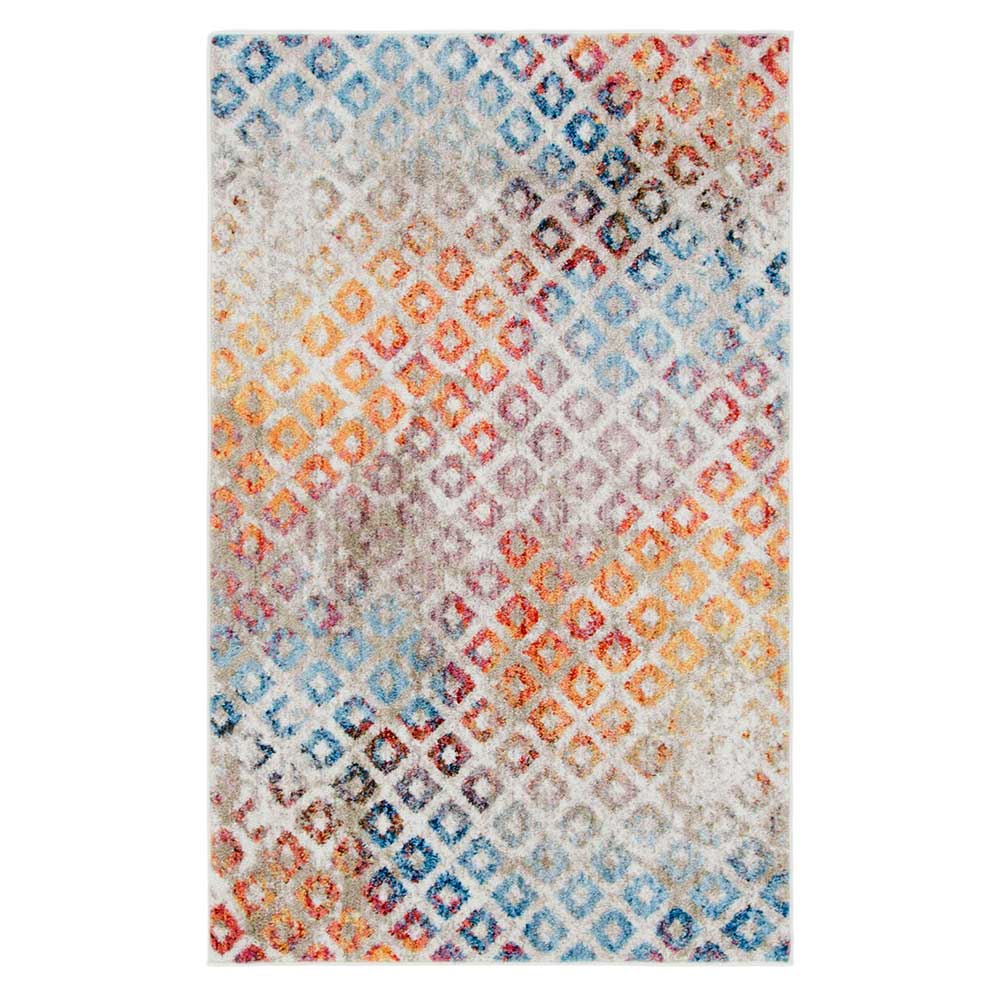 Mehrfarbiger Pastell Teppich Jenn - Kurzflor mit geometrischem Muster