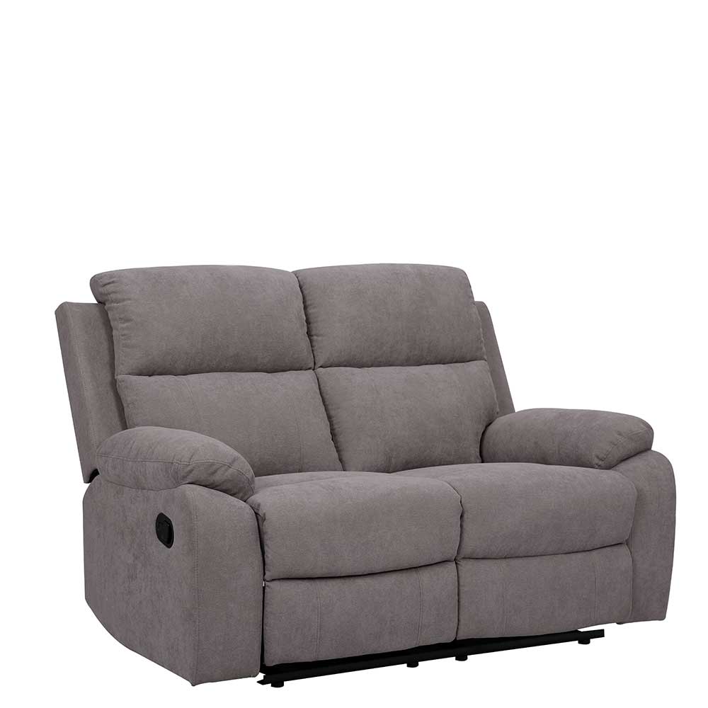 Relaxcouch Grau Laguera mit zwei Sitzplätzen 144 cm breit