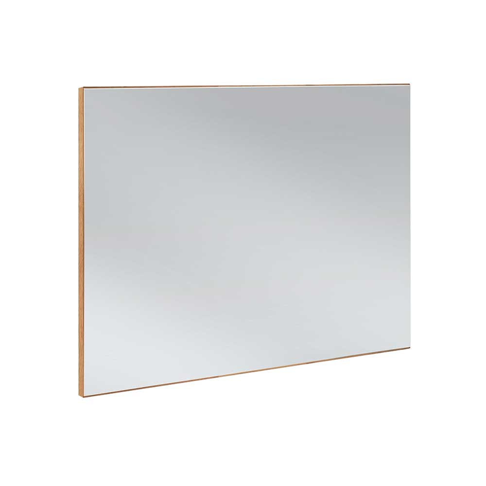 Garderoben Spiegel Nietran 66 cm hoch mit minimalem Rahmen in Asteichefarben