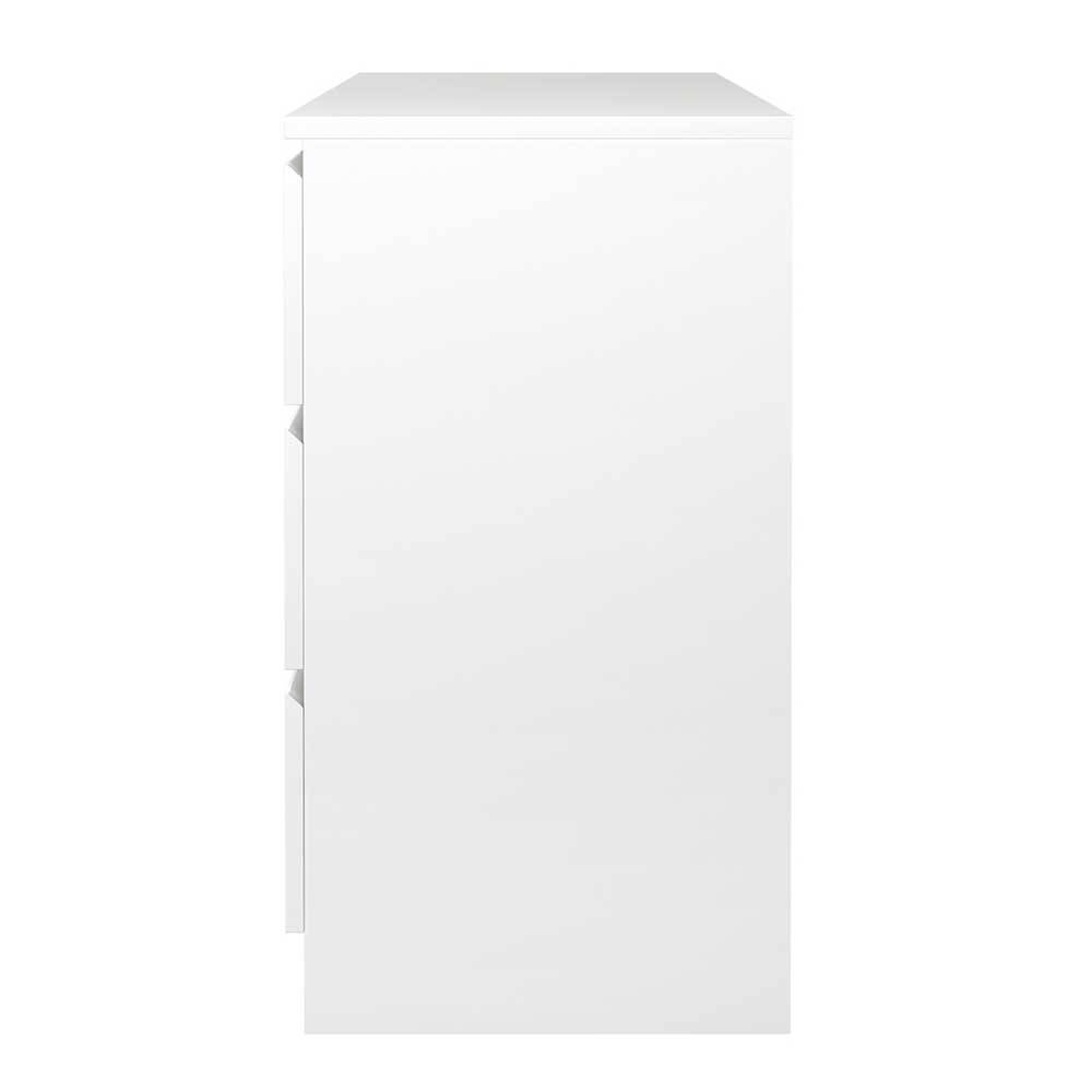 Esszimmersideboard Vindo in Weiß mit sechs Schubladen
