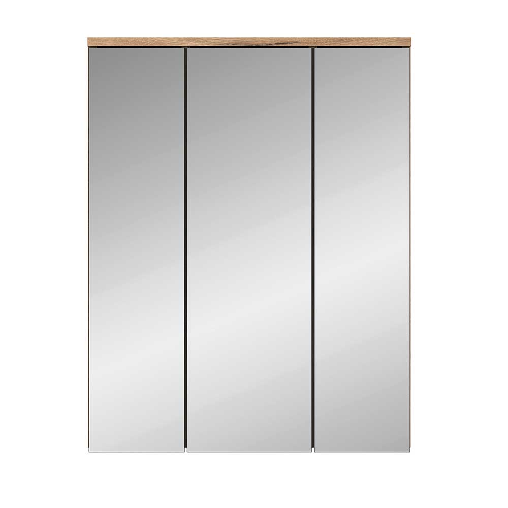 Badezimmerset Faneno mit Spiegelschrank modern (vierteilig)