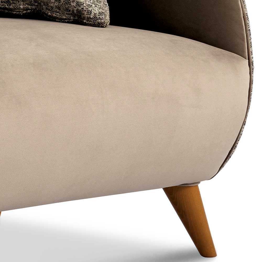 Zweisitzer Sofa Lupu in modernem Design 138 cm breit