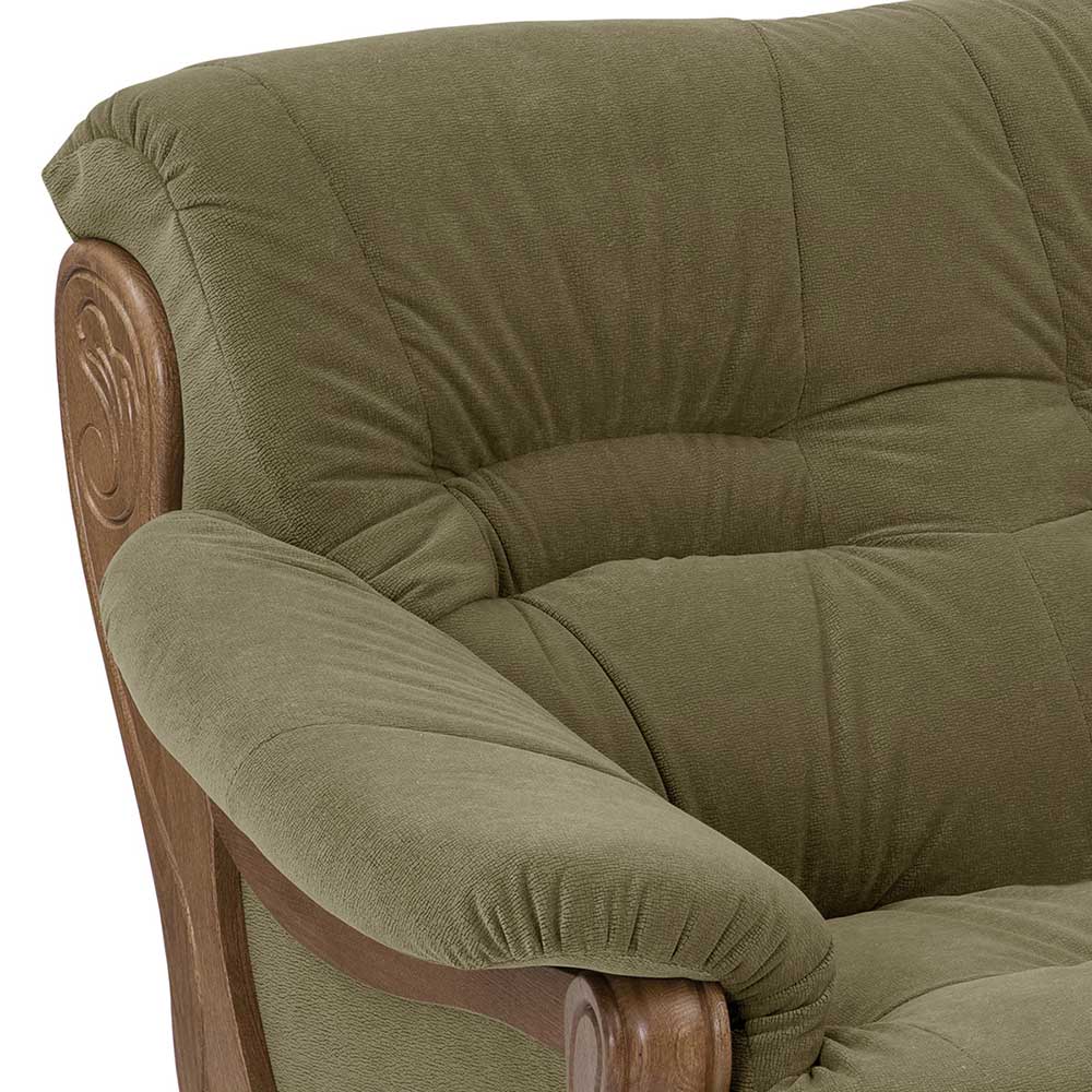 Couch Eiche rustikal Haldus Made in Germany - 205 cm breit