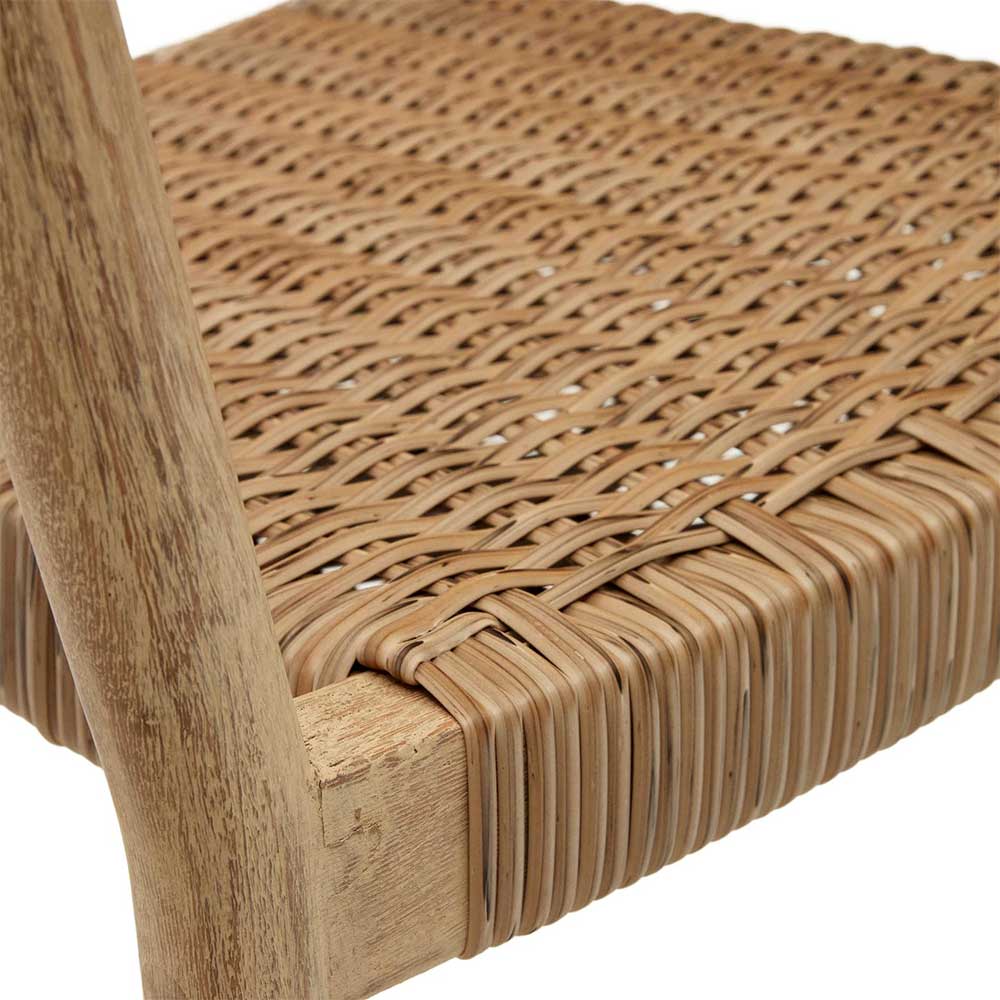 Geflecht Stühle Abitia aus Eukalyptusholz und Kunstrattan (4er Set)