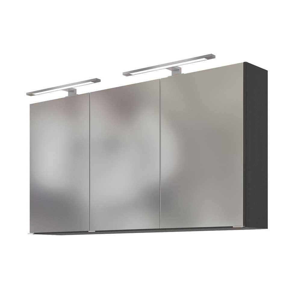 Möbel Kombination Viaco für Badezimmer in Eiche Grau Optik (vierteilig)