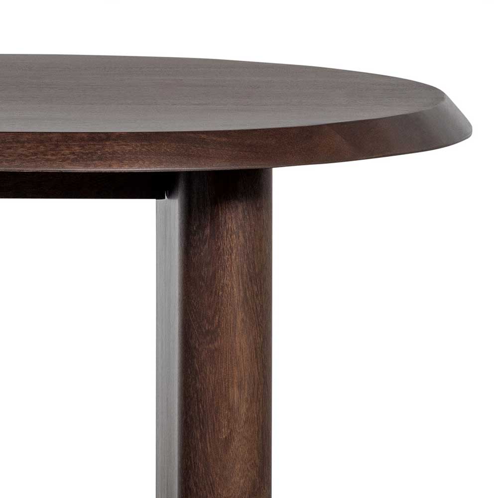 Esszimmer Tisch Contraston in Nussbaumfarben mit Wangen Gestell